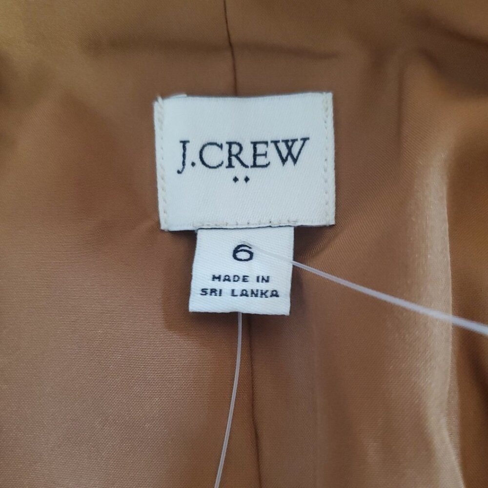 J.Crew Womens $218 Drapey twill double-breasted blazer Pink Size 2 CB316 NEW - Picture 6 of 13